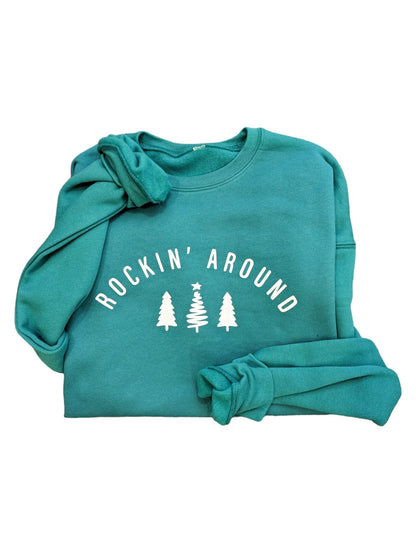 Kelly Green Rockin Around Pullover