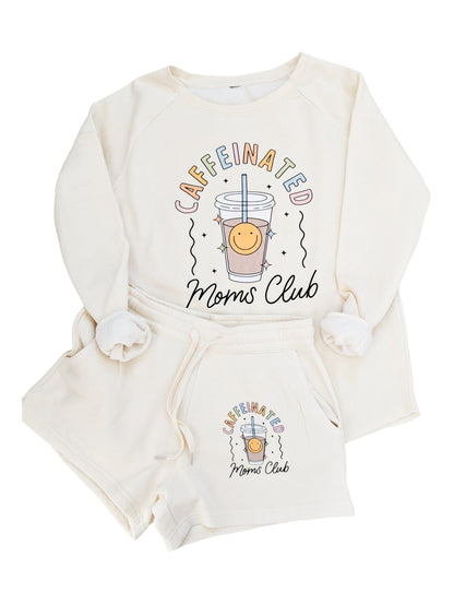 Caffeinated Moms Club Crewneck Set