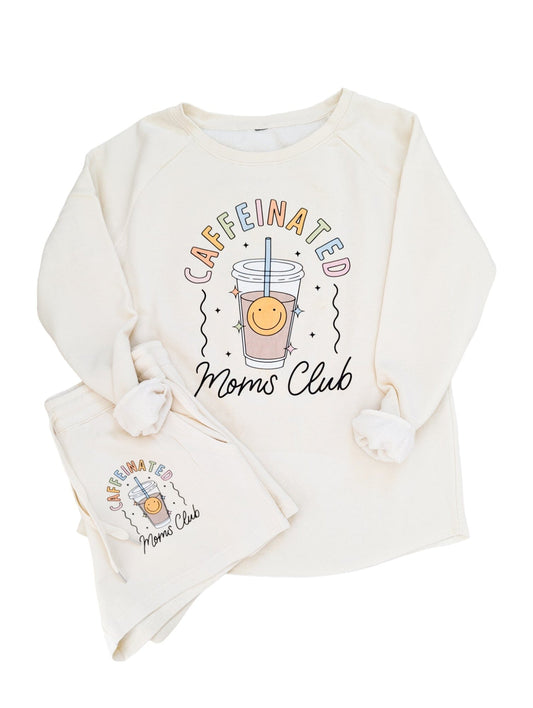 Caffeinated Moms Club Crewneck Set