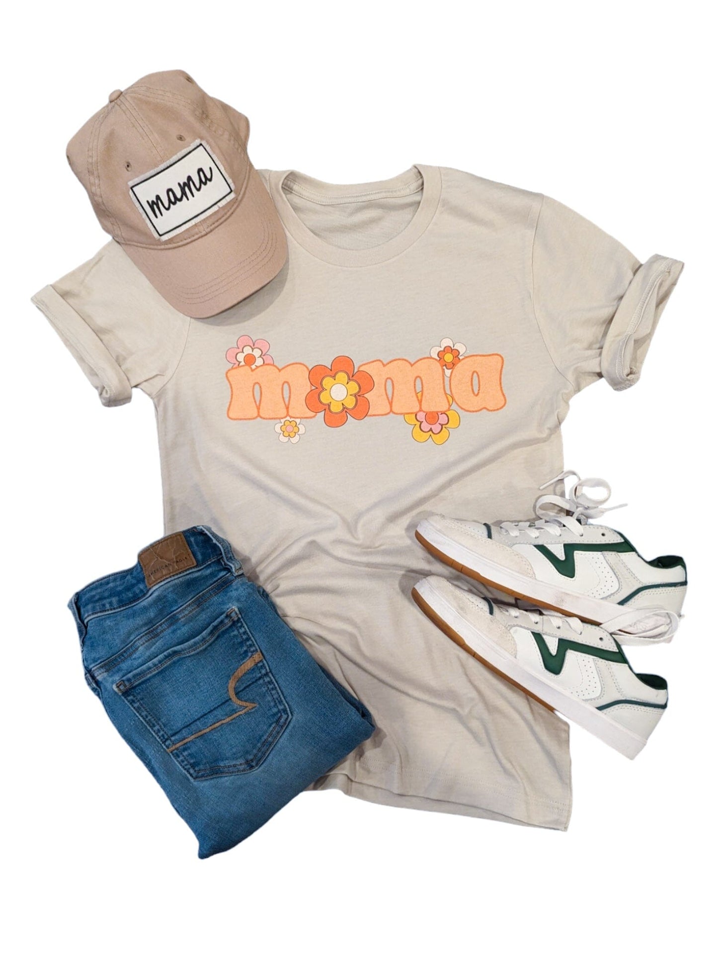 Retro Flower Mama Shirt