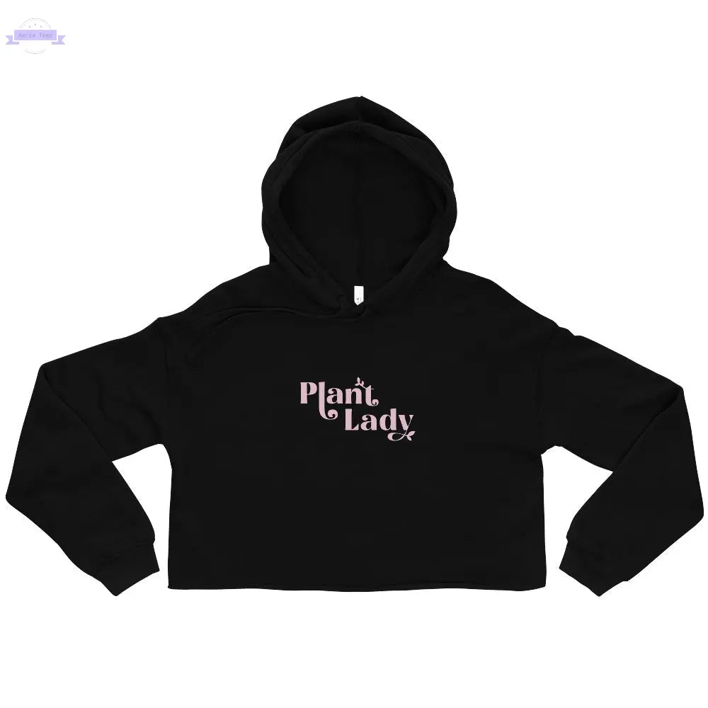 Plant Lady - Crop Hoodie Inspired Botanical Design
