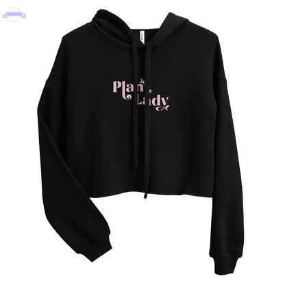 Plant Lady - Crop Hoodie Inspired Botanical Design