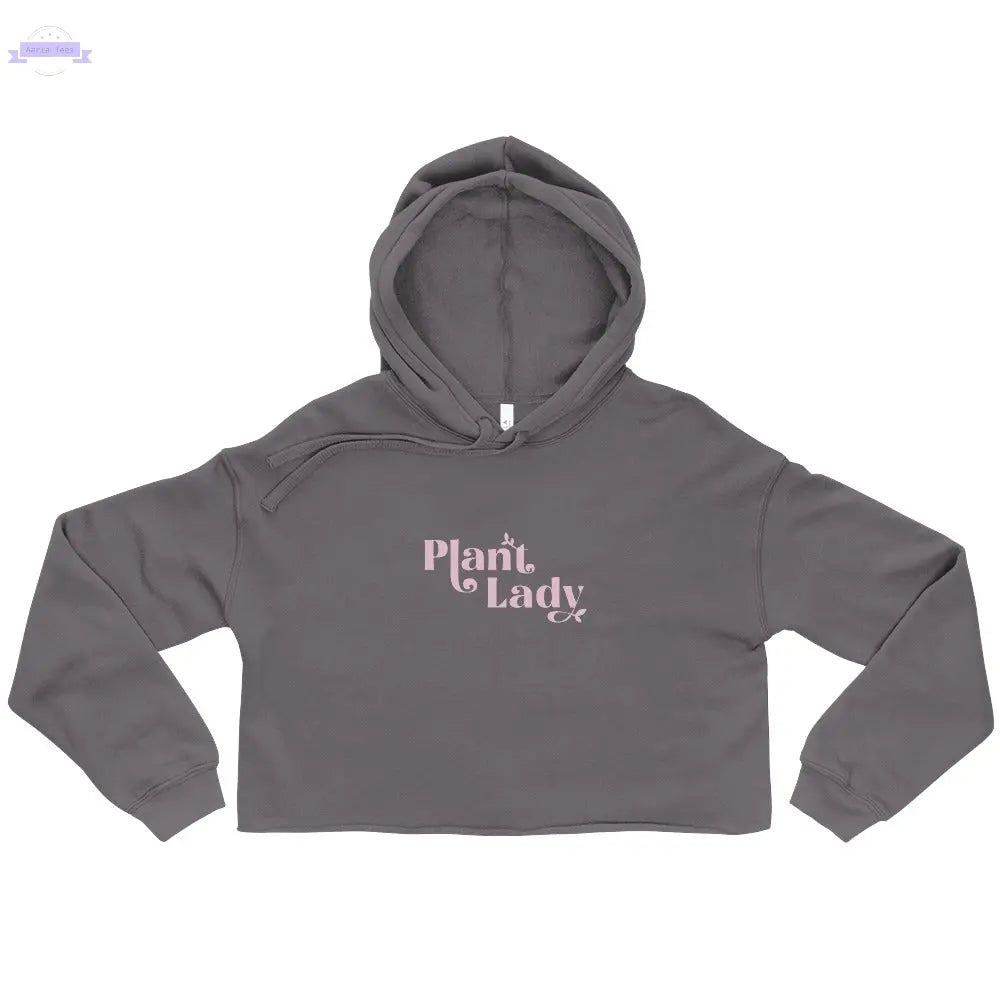 Plant Lady - Crop Hoodie Inspired Botanical Design