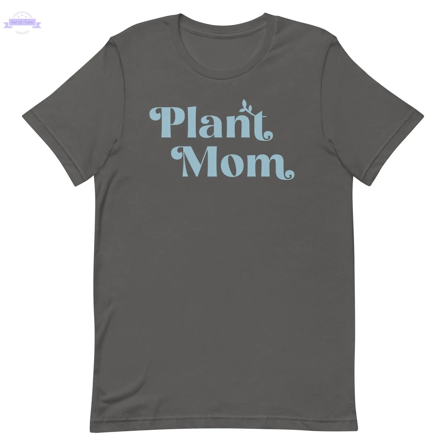 Plant Mom - Women's Cotton t-shirt (light blue) Inspired Botanical Design