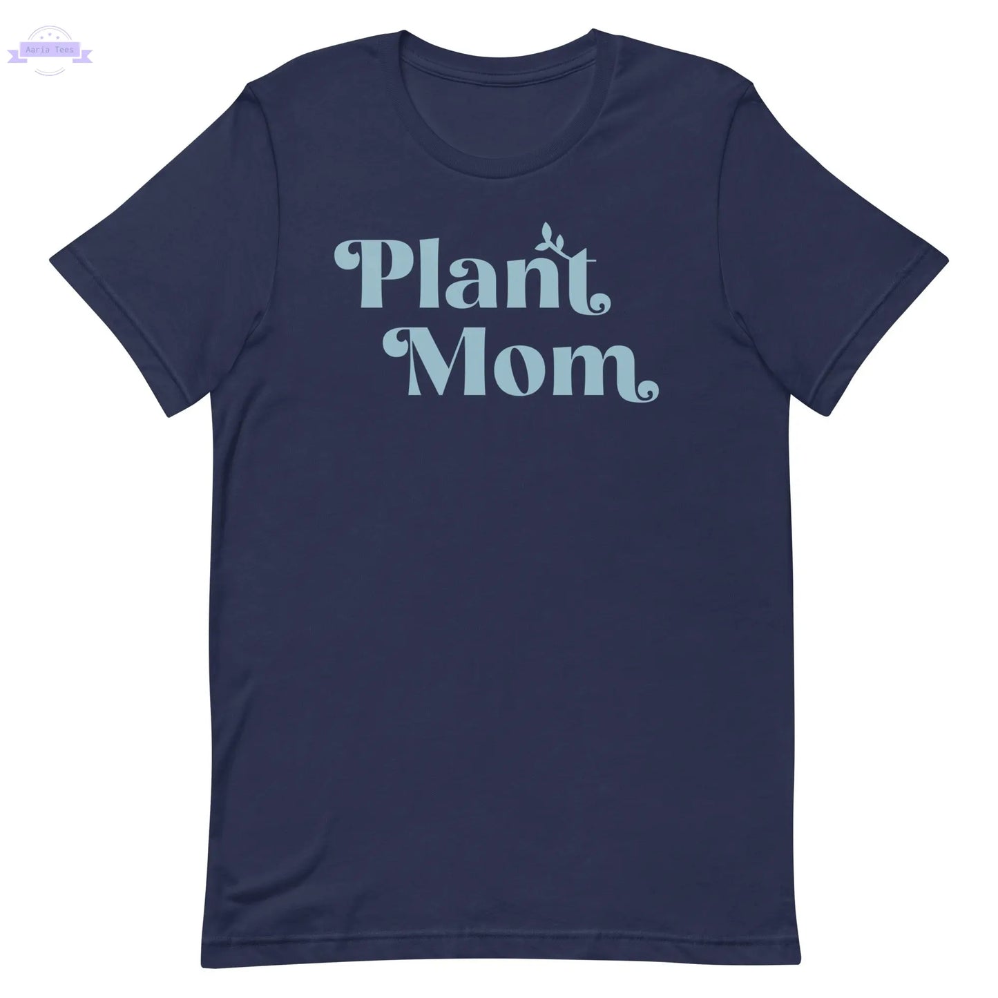 Plant Mom - Women's Cotton t-shirt (light blue) Inspired Botanical Design
