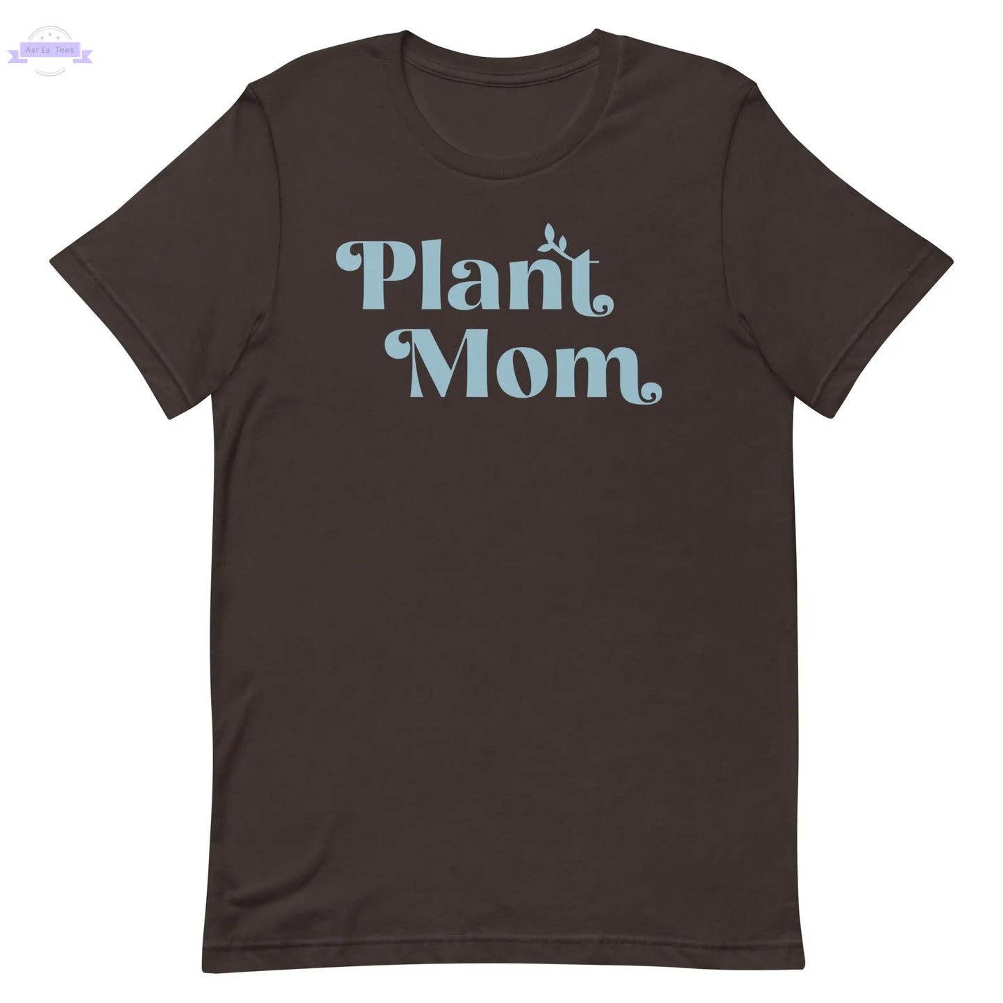 Plant Mom - Women's Cotton t-shirt (light blue) Inspired Botanical Design