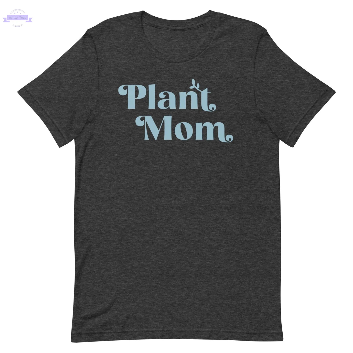 Plant Mom - Women's Cotton t-shirt (light blue) Inspired Botanical Design