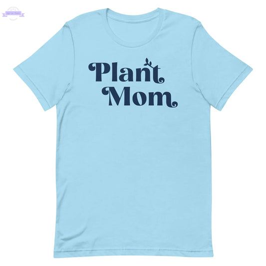 Plant Mom - Women's Cotton t-shirt (navy) Inspired Botanical Design