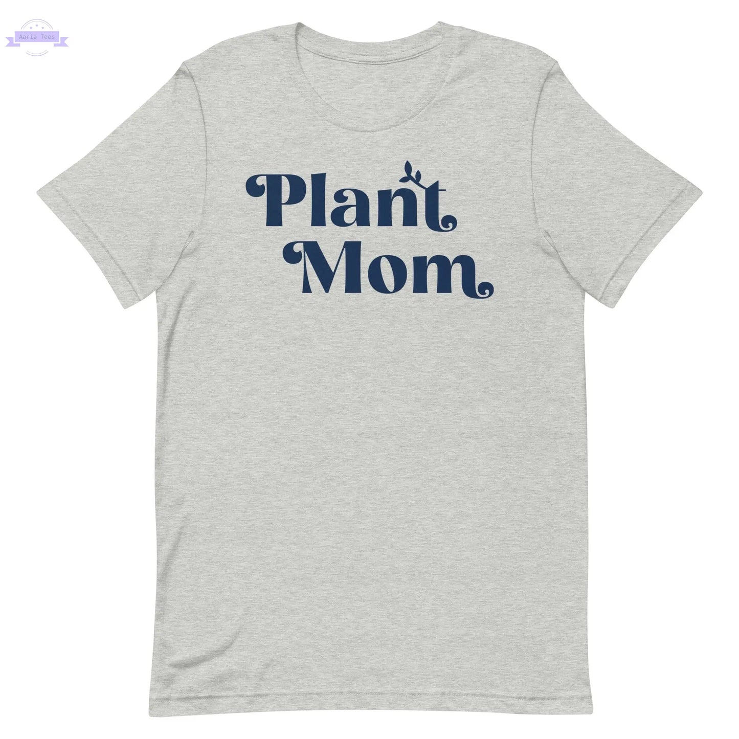 Plant Mom - Women's Cotton t-shirt (navy) Inspired Botanical Design