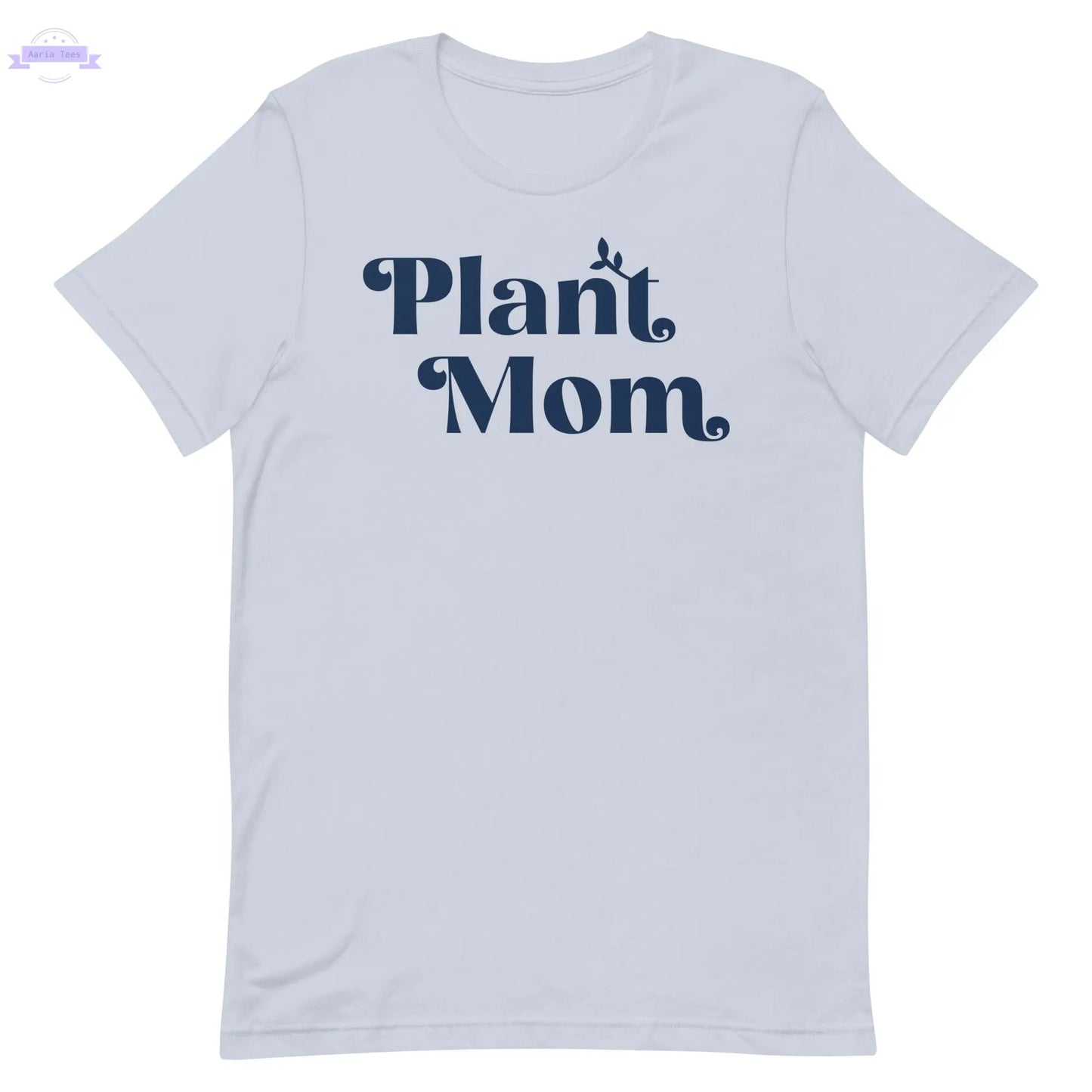 Plant Mom - Women's Cotton t-shirt (navy) Inspired Botanical Design