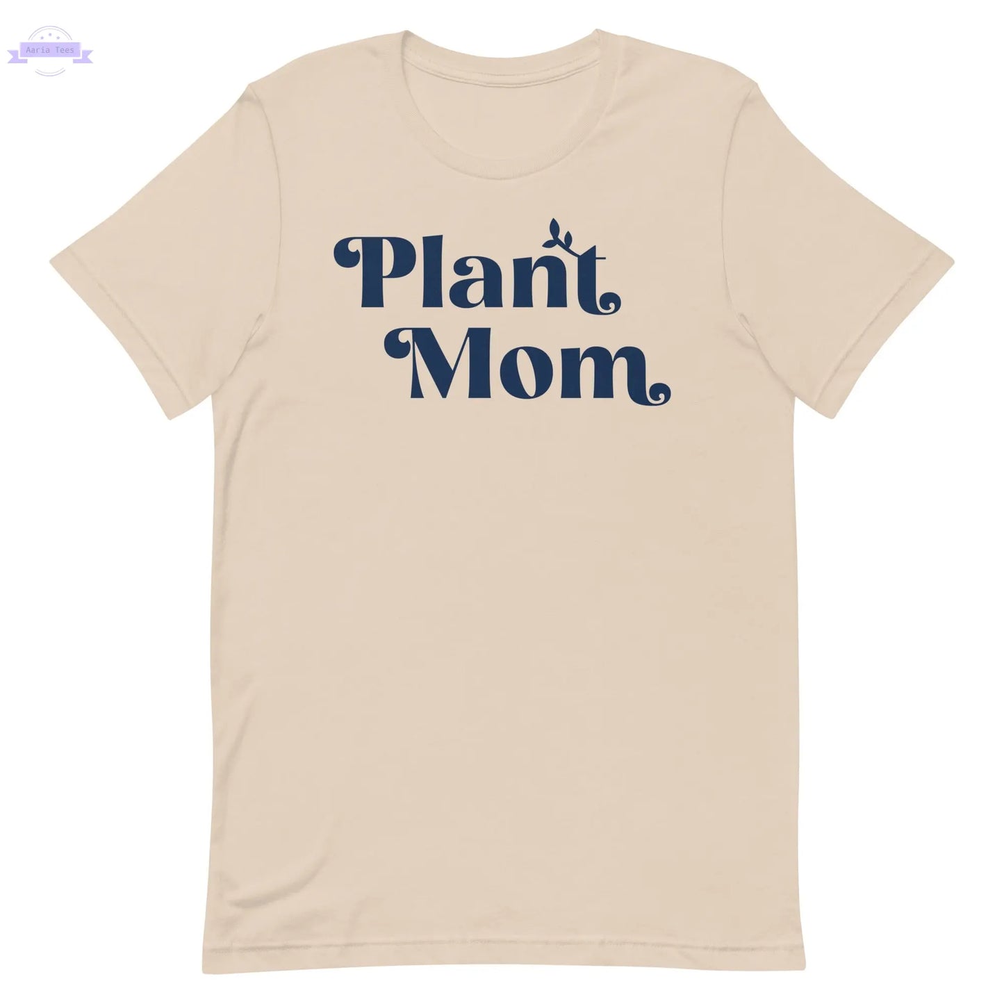 Plant Mom - Women's Cotton t-shirt (navy) Inspired Botanical Design