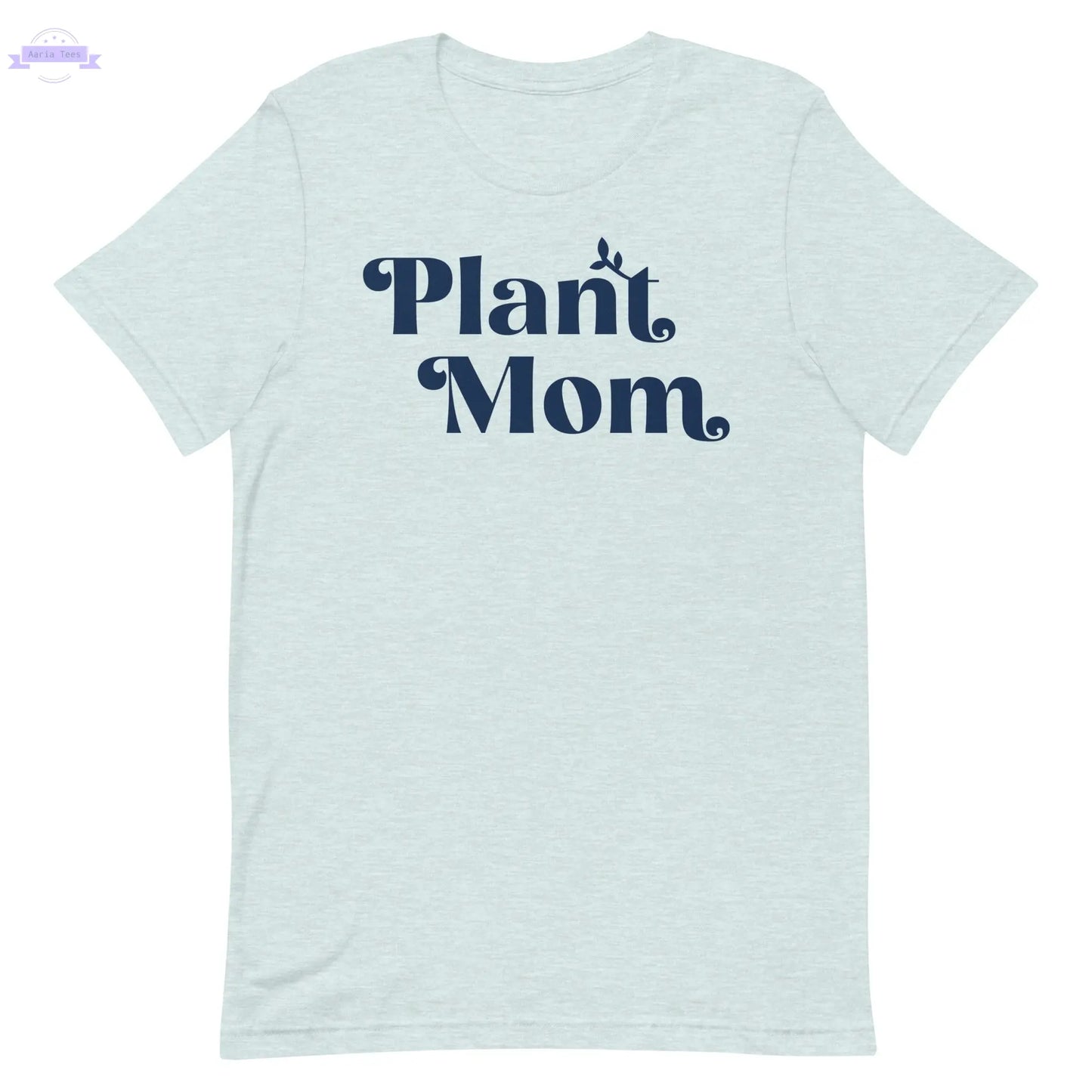Plant Mom - Women's Cotton t-shirt (navy) Inspired Botanical Design