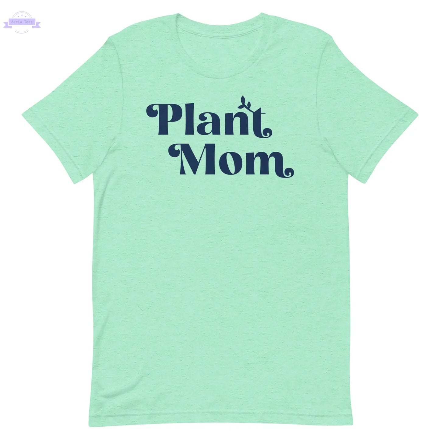 Plant Mom - Women's Cotton t-shirt (navy) Inspired Botanical Design