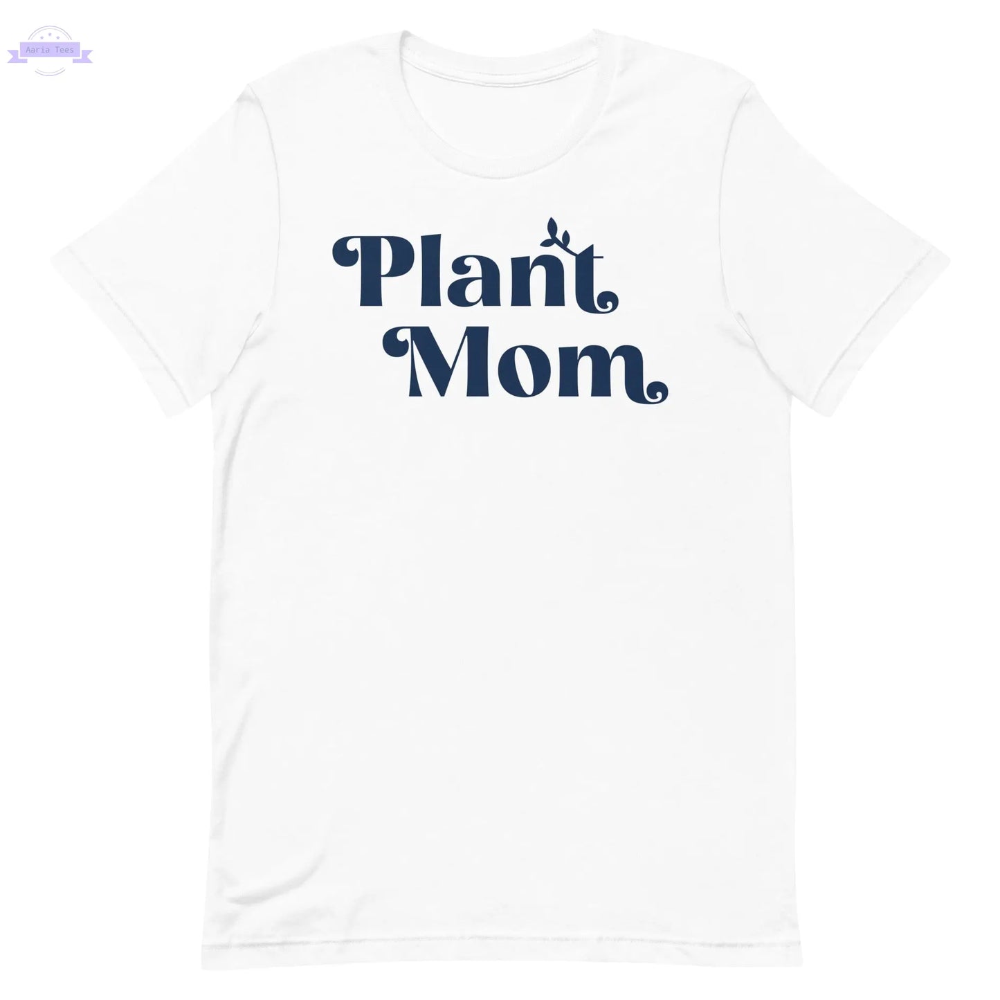 Plant Mom - Women's Cotton t-shirt (navy) Inspired Botanical Design