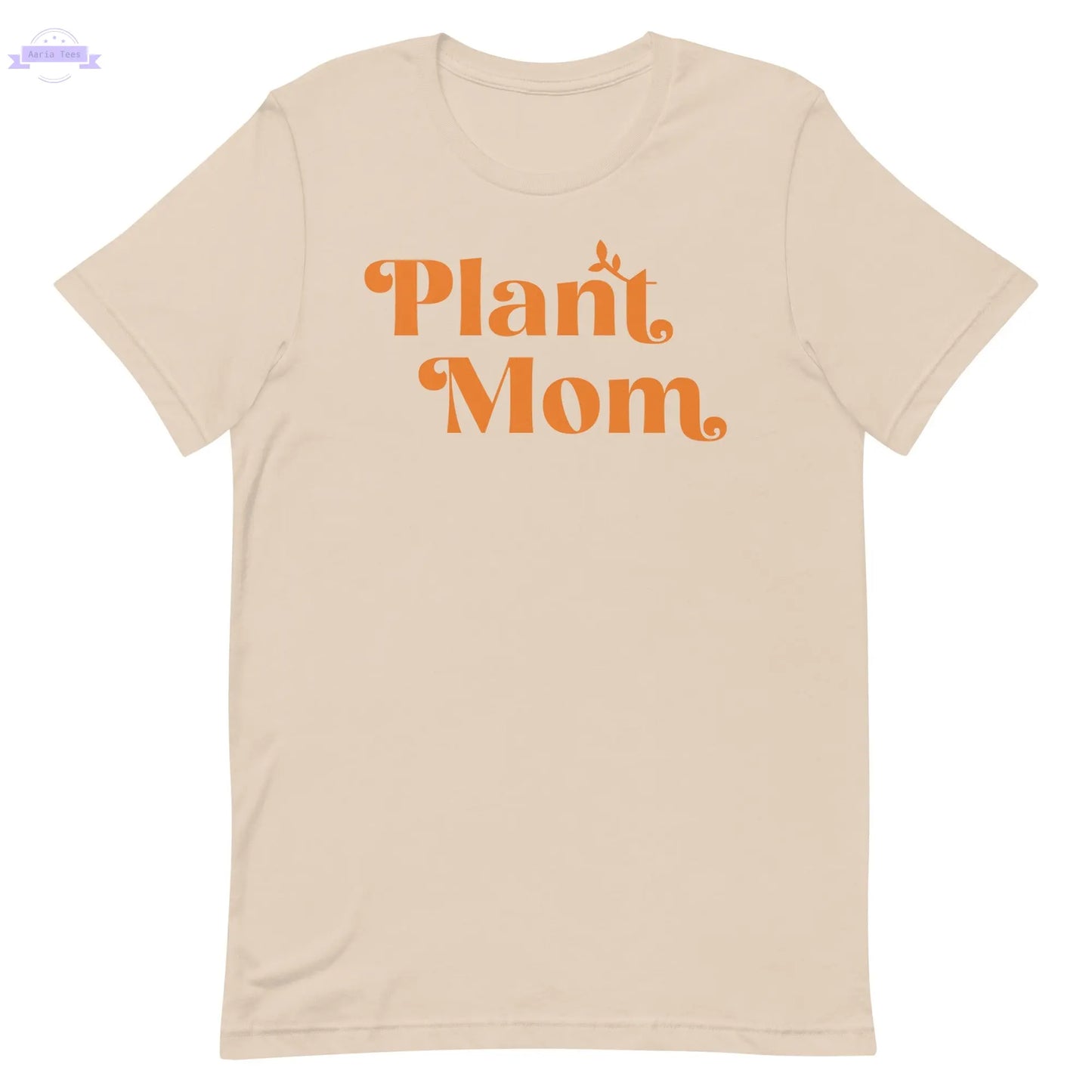 Plant Mom - Women's Cotton t-shirt (orange) Inspired Botanical Design