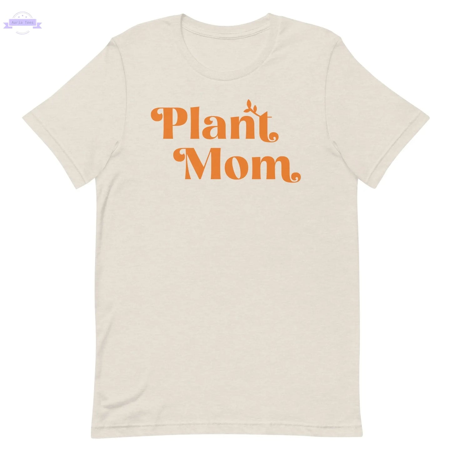 Plant Mom - Women's Cotton t-shirt (orange) Inspired Botanical Design