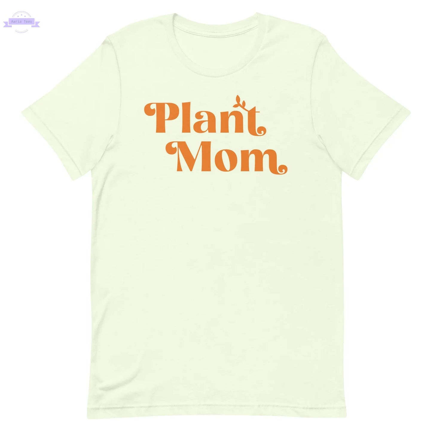Plant Mom - Women's Cotton t-shirt (orange) Inspired Botanical Design