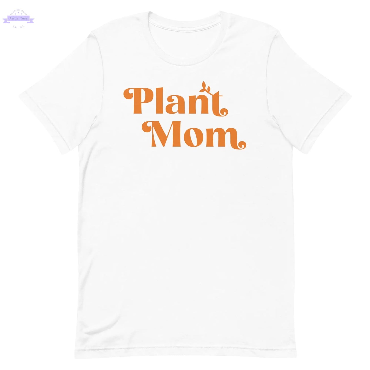 Plant Mom - Women's Cotton t-shirt (orange) Inspired Botanical Design