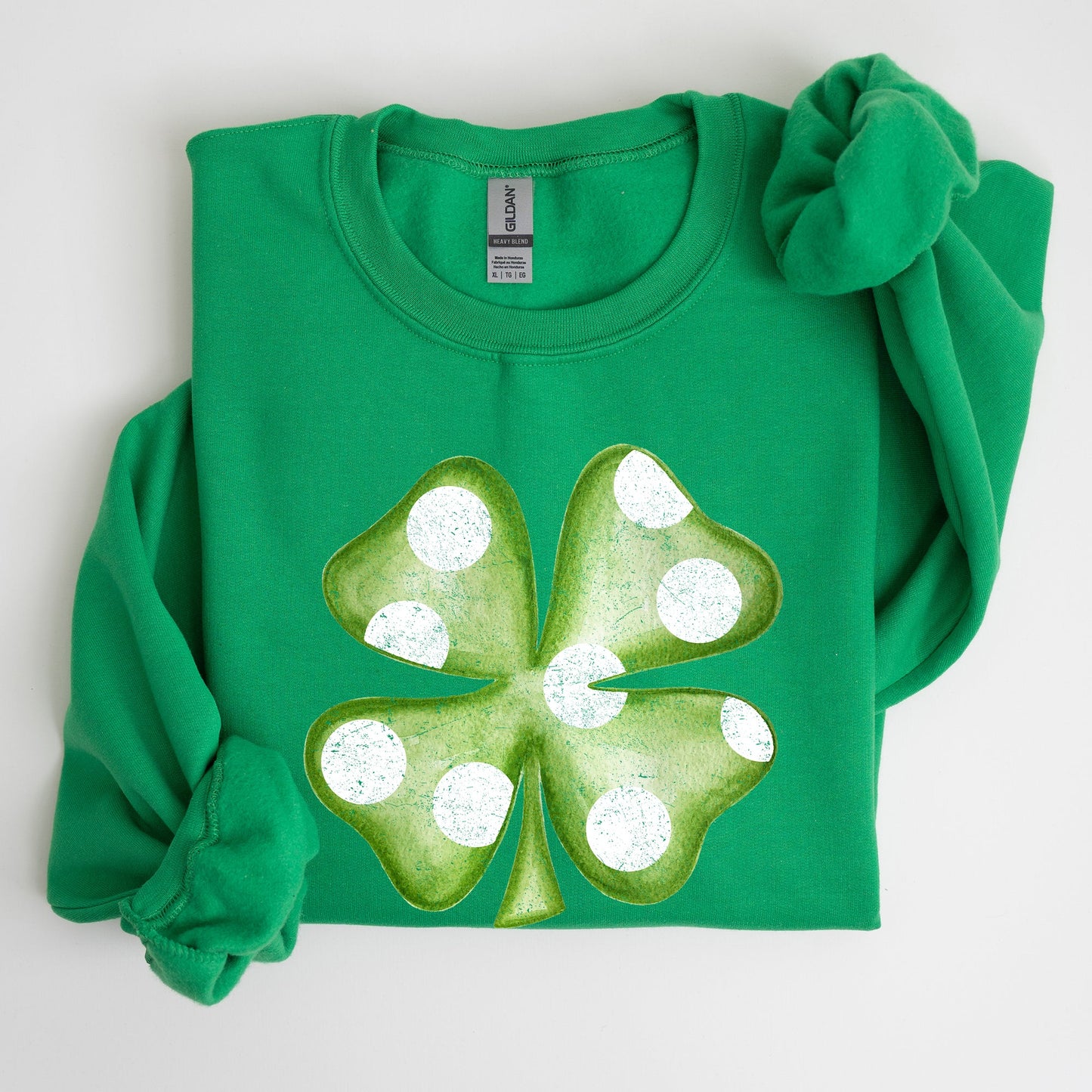 Polka Dot Shamrock, St Patrick's Day Sweatshirt