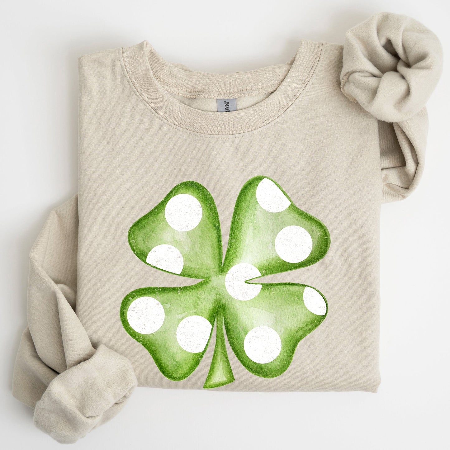 Polka Dot Shamrock, St Patrick's Day Sweatshirt
