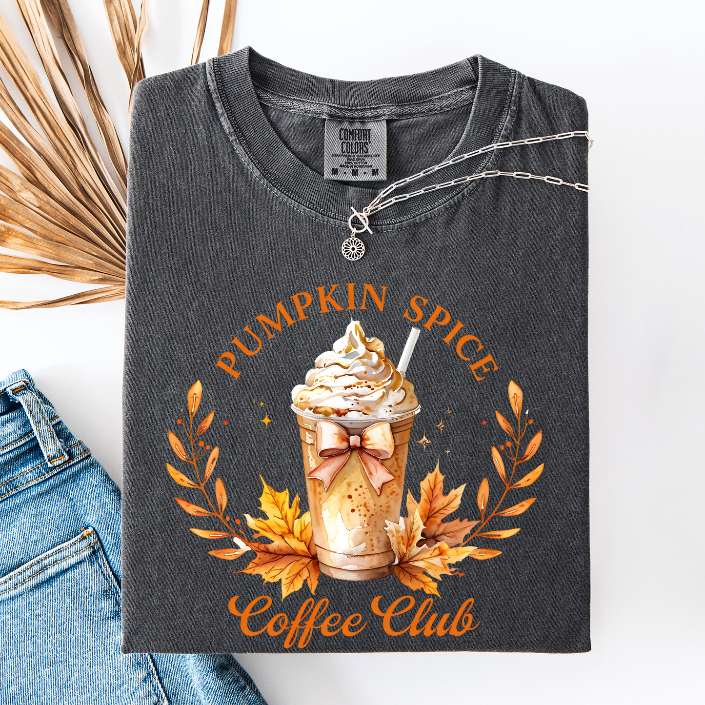 Pumpkin Spice Coffee Club, Autumn, Halloween, Fall, Comfort Colors T-Shirt