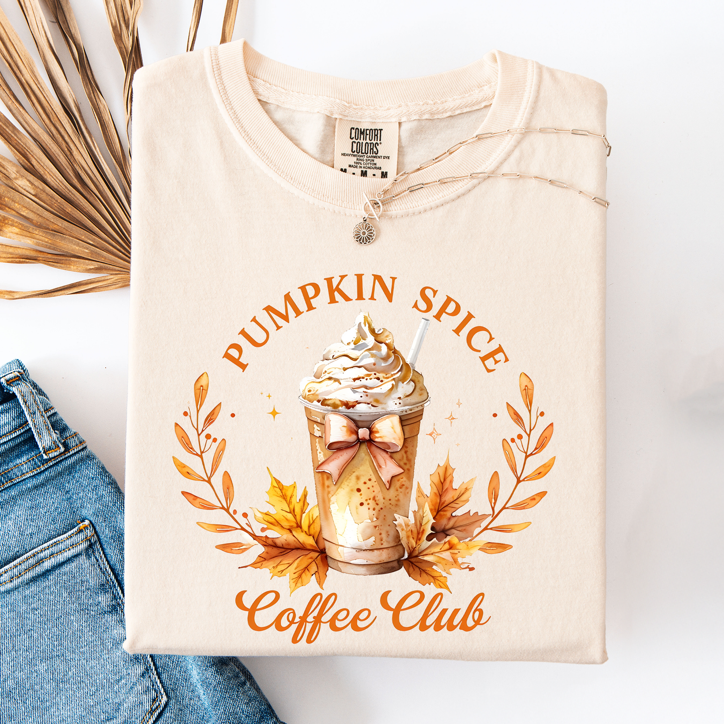 Pumpkin Spice Coffee Club, Autumn, Halloween, Fall, Comfort Colors T-Shirt