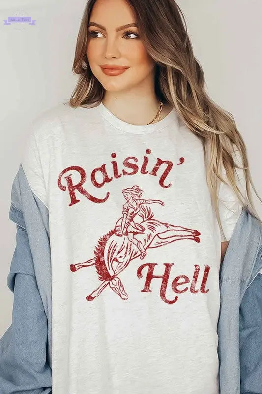RAISIN HELL GRAPHIC T-SHIRT - Aaria Tees