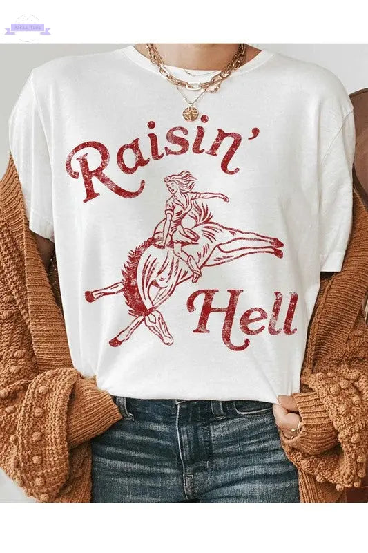 RAISIN HELL T-SHIRT PLUS SIZE - Aaria Tees