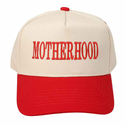 MOTHERHOOD Message Embroidered Baseball Cap