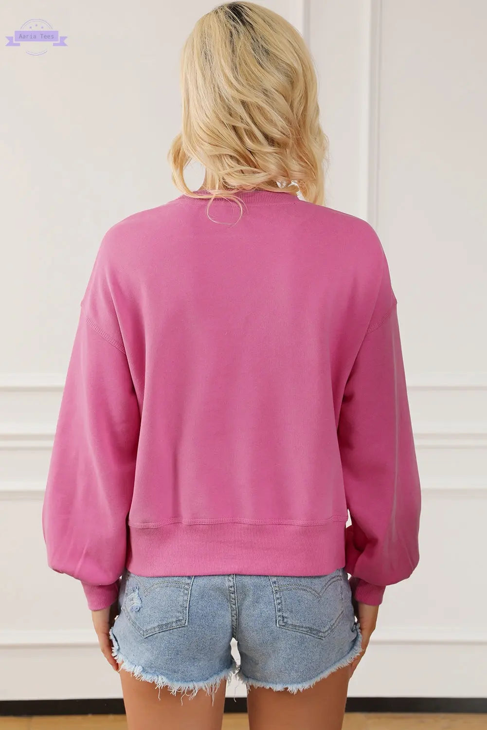 Regina Chic Tiger Embroidered Casual Sweatshirt Threaded Pear Aaria Tees