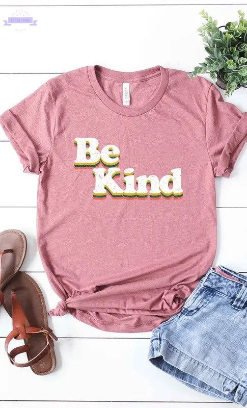 Retro Be Kind Graphic Tee PLUS - Aaria Tees