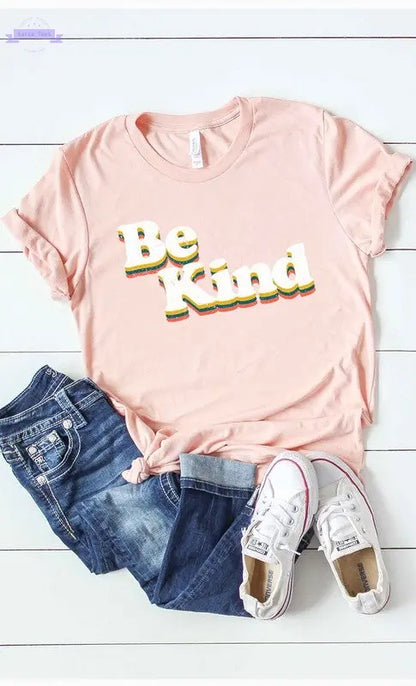 Retro Be Kind Graphic Tee PLUS - Aaria Tees