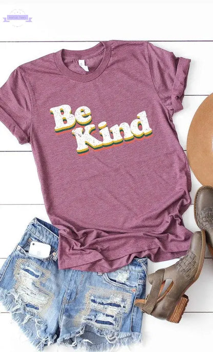 Retro Be Kind Graphic Tee PLUS - Aaria Tees