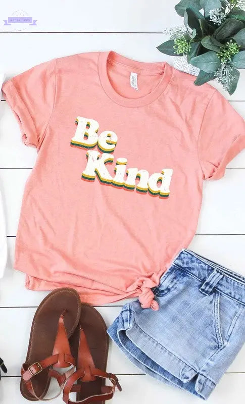 Retro Be Kind Graphic Tee PLUS - Aaria Tees