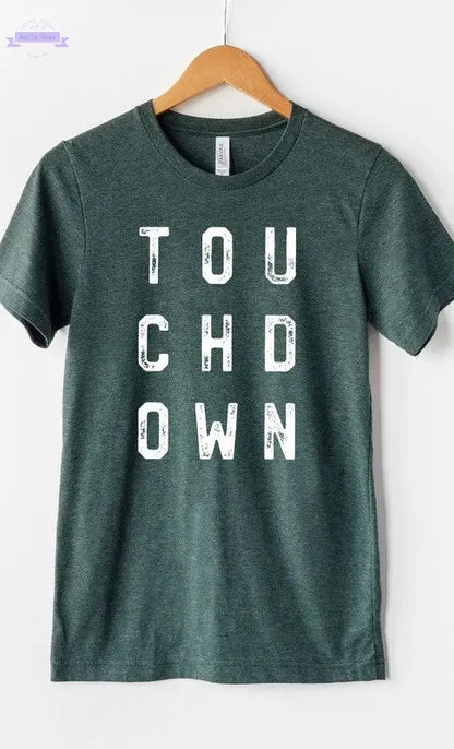 Retro Touchdown Graphic Tee - Aaria Tees