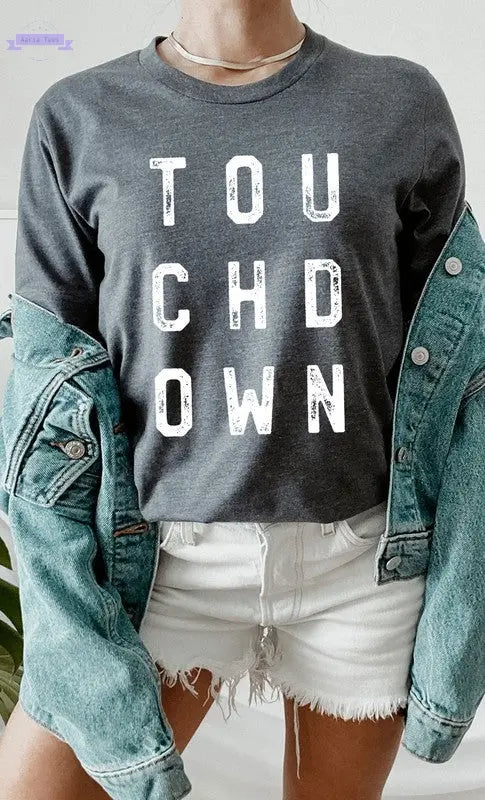 Retro Touchdown Graphic Tee - Aaria Tees