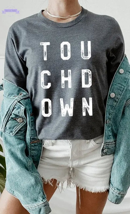 Retro Touchdown Graphic Tee - Aaria Tees