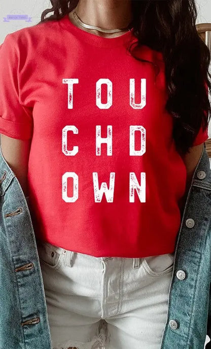 Retro Touchdown Graphic Tee - Aaria Tees
