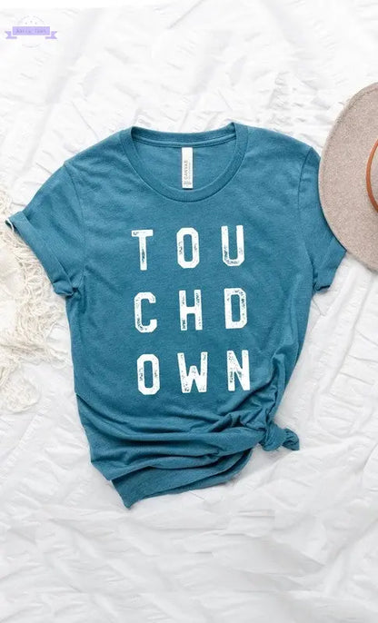 Retro Touchdown Graphic Tee - Aaria Tees