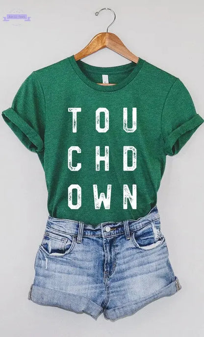 Retro Touchdown Graphic Tee - Aaria Tees