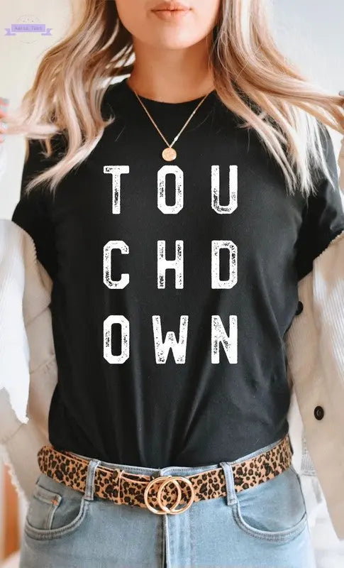 Retro Touchdown Graphic Tee PLUS - Aaria Tees Aaria Tees