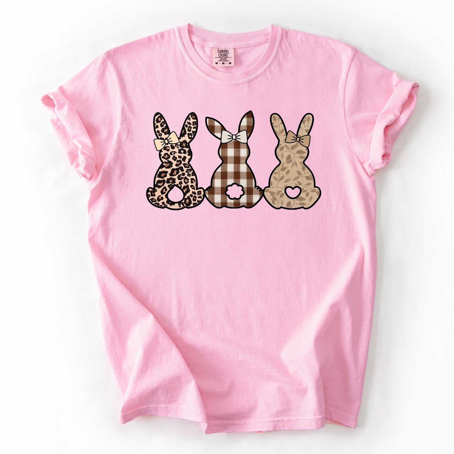 Retro Easter Bunnies, Patterns, Cute, Leopard, Rabbits Tshirt Comfort Colors T-Shirt