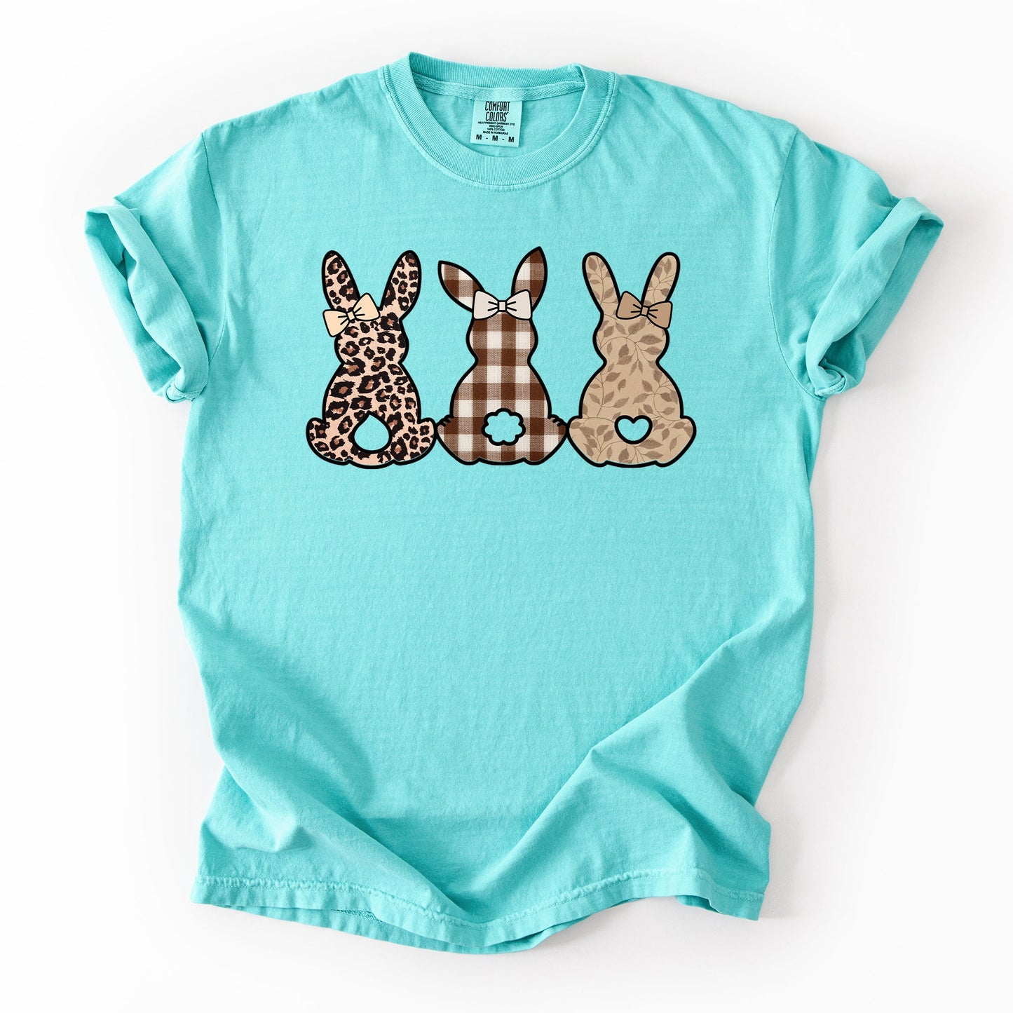 Retro Easter Bunnies, Patterns, Cute, Leopard, Rabbits Tshirt Comfort Colors T-Shirt