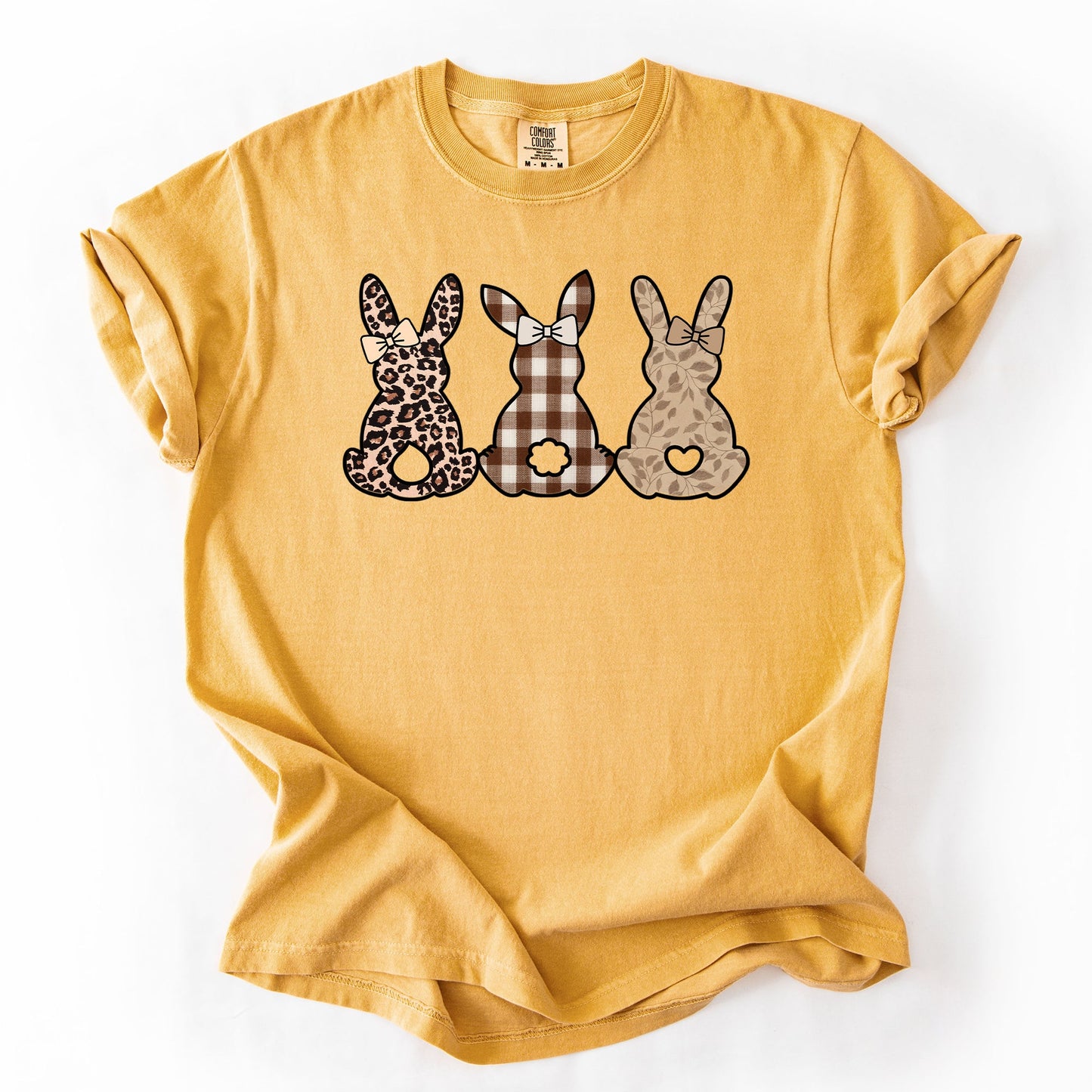 Retro Easter Bunnies, Patterns, Cute, Leopard, Rabbits Tshirt Comfort Colors T-Shirt
