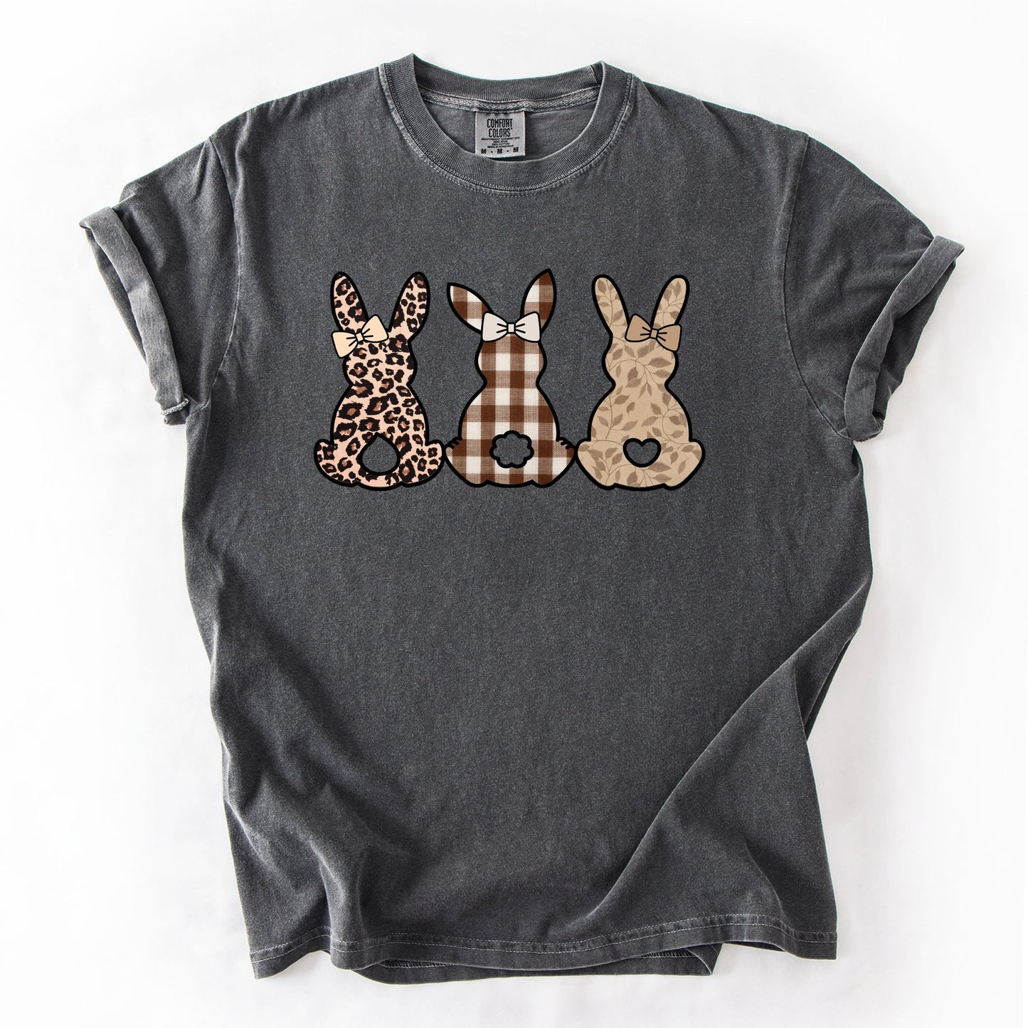 Retro Easter Bunnies, Patterns, Cute, Leopard, Rabbits Tshirt Comfort Colors T-Shirt