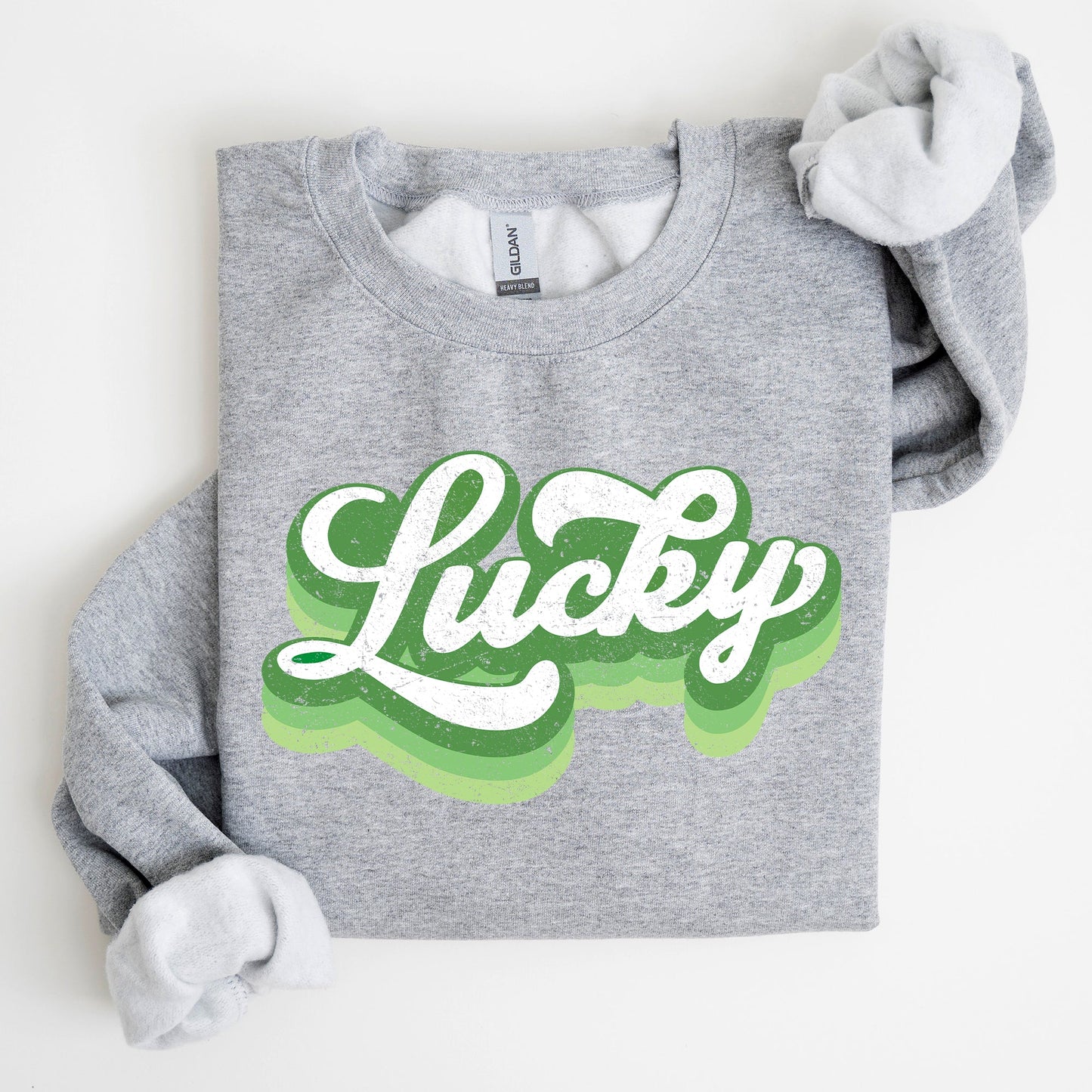 Retro Lucky, Vintage Style, St Patrick's Day Sweatshirt