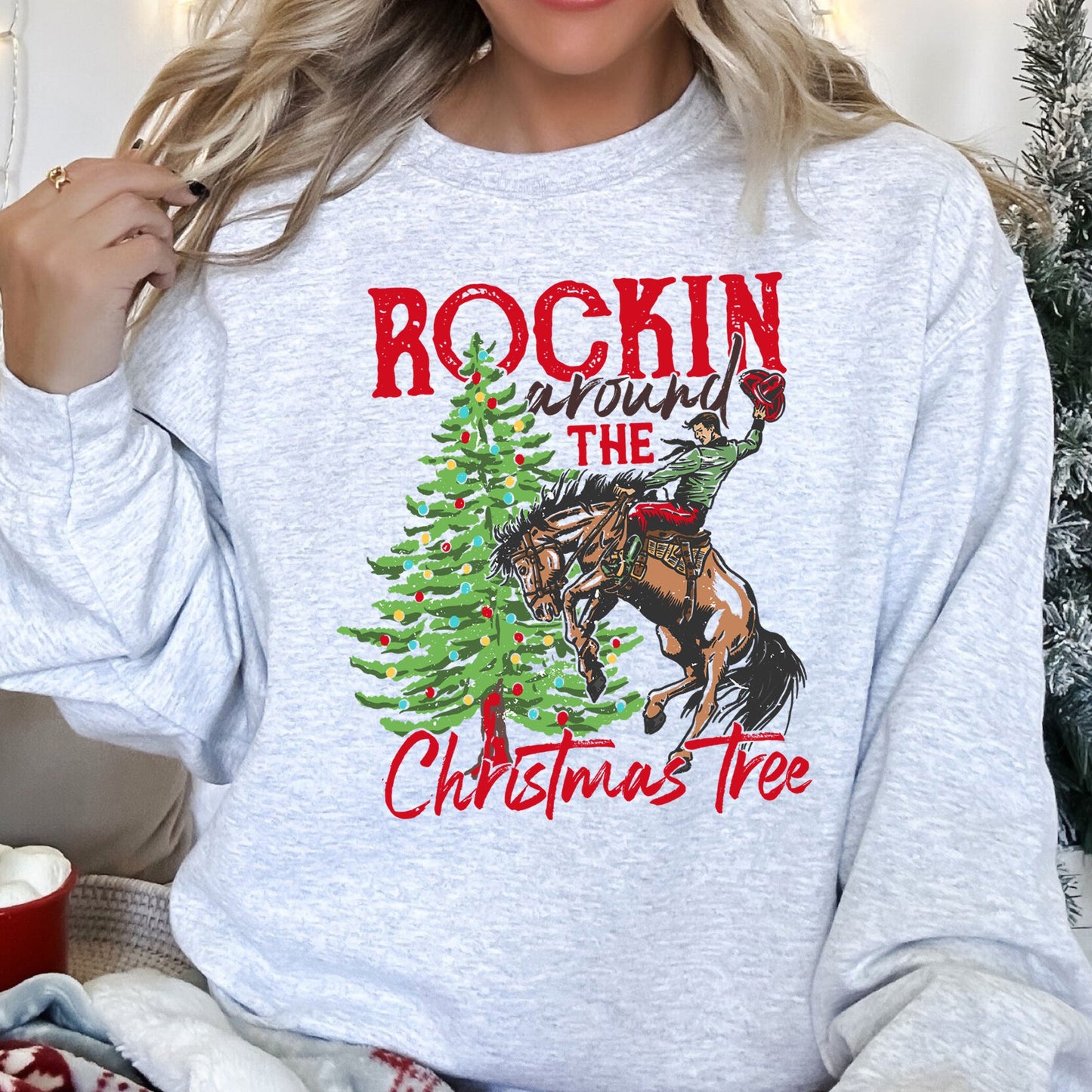 Rocking Around The Christmas Tree, Cowboy Sweatshirt