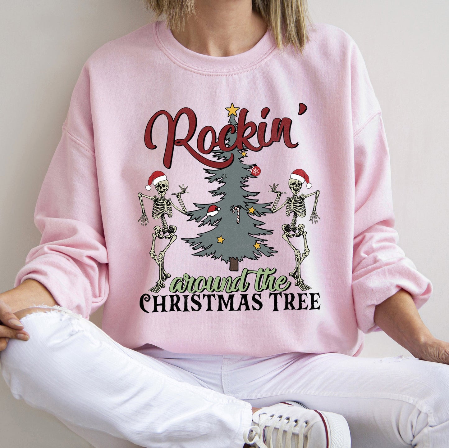 Rocking Around The Christmas Tree, Dancing Skeletons Sweatshirt