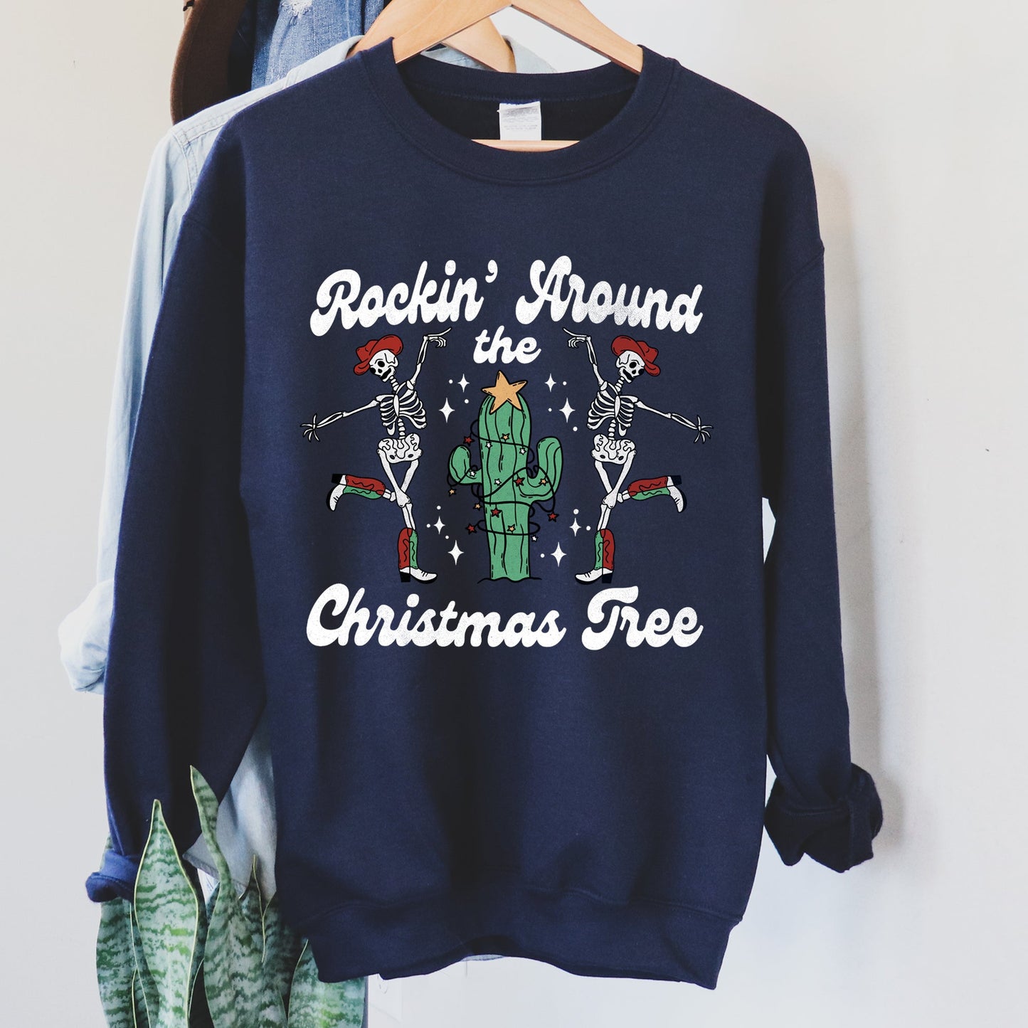 Rocking Around The Christmas Tree, Desert Skeletons Sweatshirt