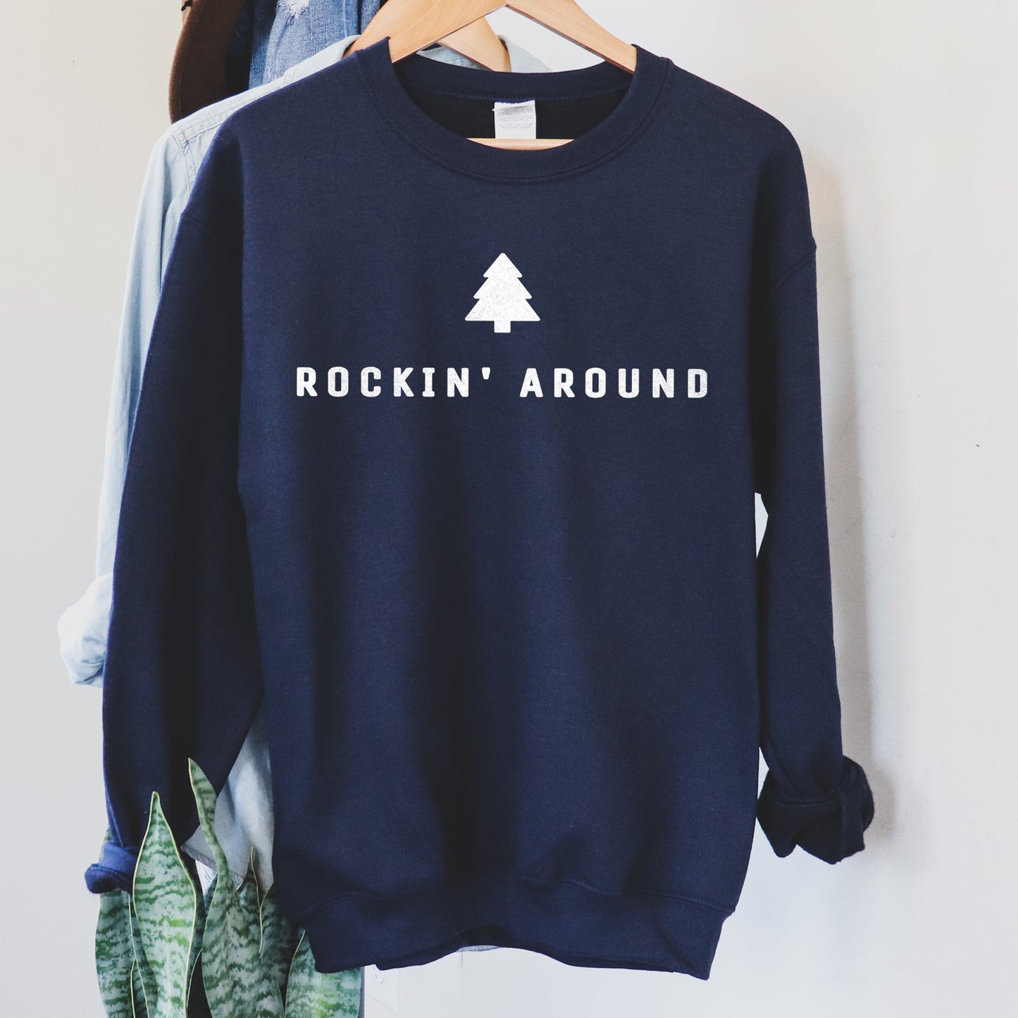 Rocking Around The Christmas Tree Minimalist Sweatshirt